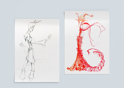 JulicaHennig_Costumes_Illustration_Lady in Red_Comic CorasWoI